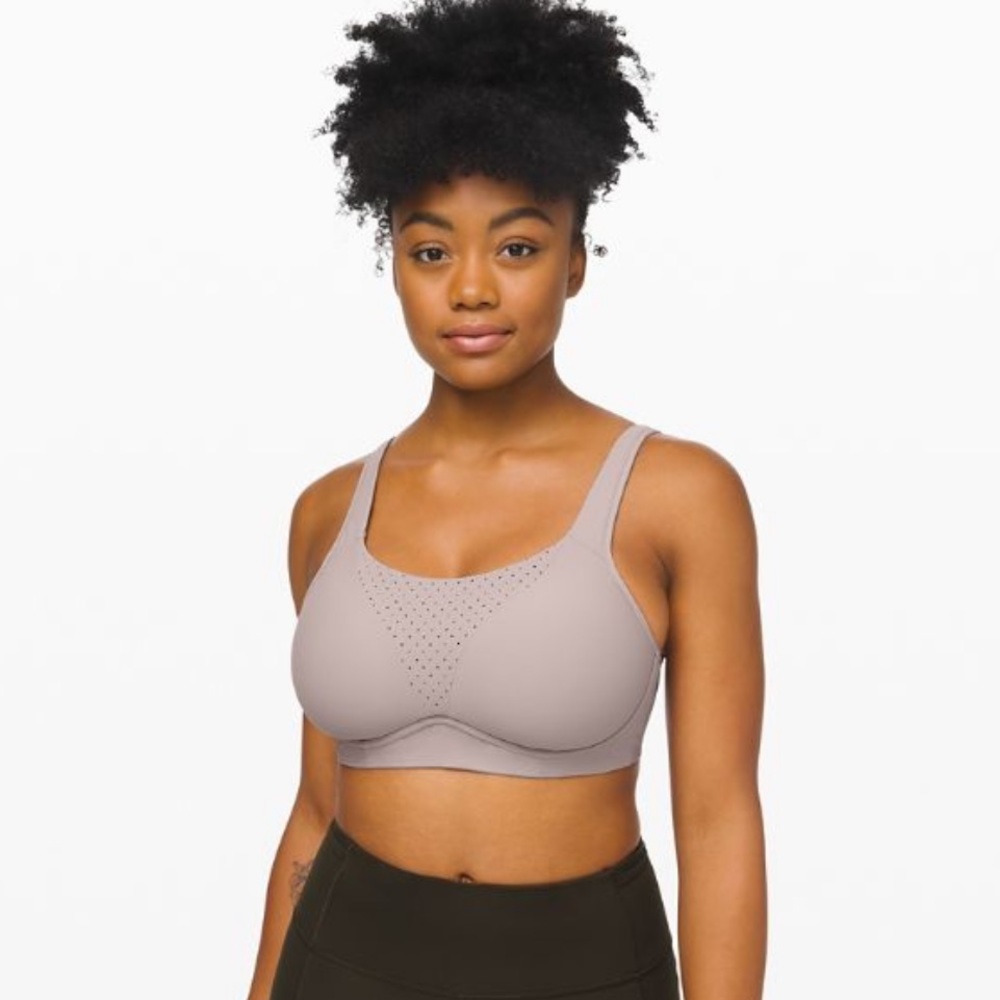 LULULEMON NEW WITH TAGS RUN TIMES SPORTS BRA 34E GRAY